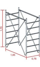 Marchetti Alzata per Trabattello grim Eu 75 cm 165x76 H. cm 170