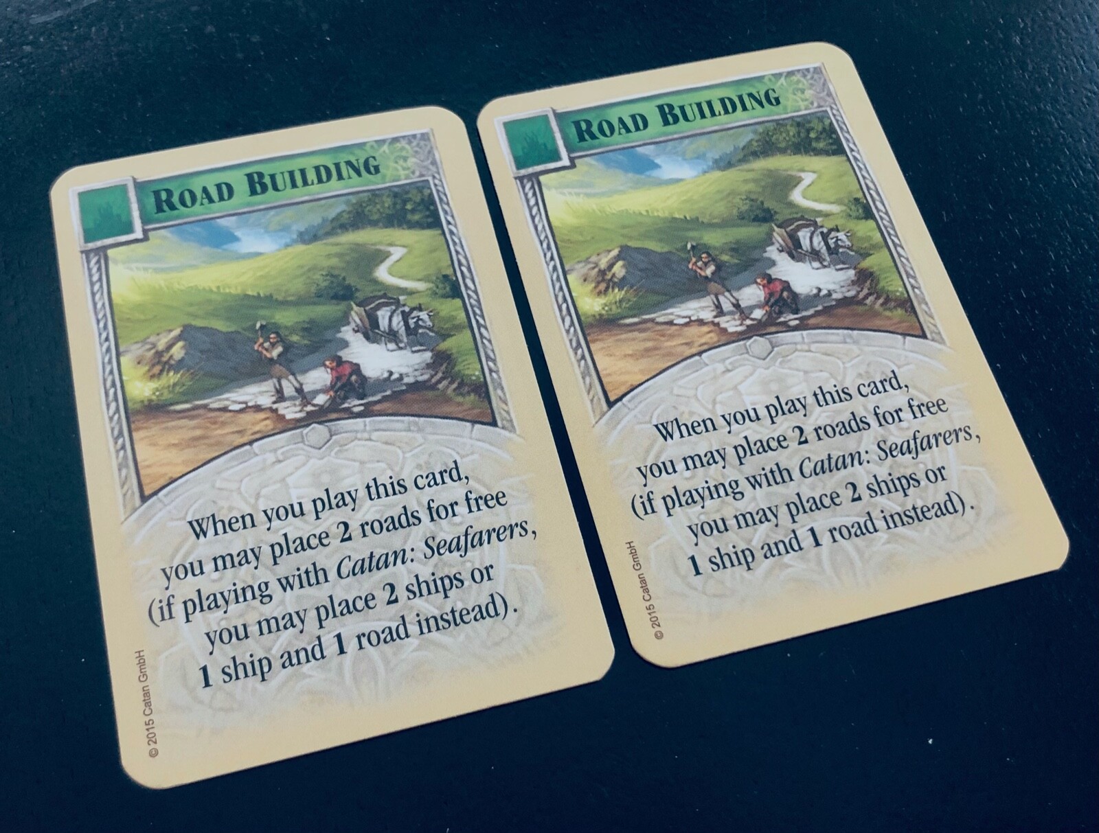 Catan Expansion Cities & Knights | Road Building Science Card x2 | Game  Pieces | eBay