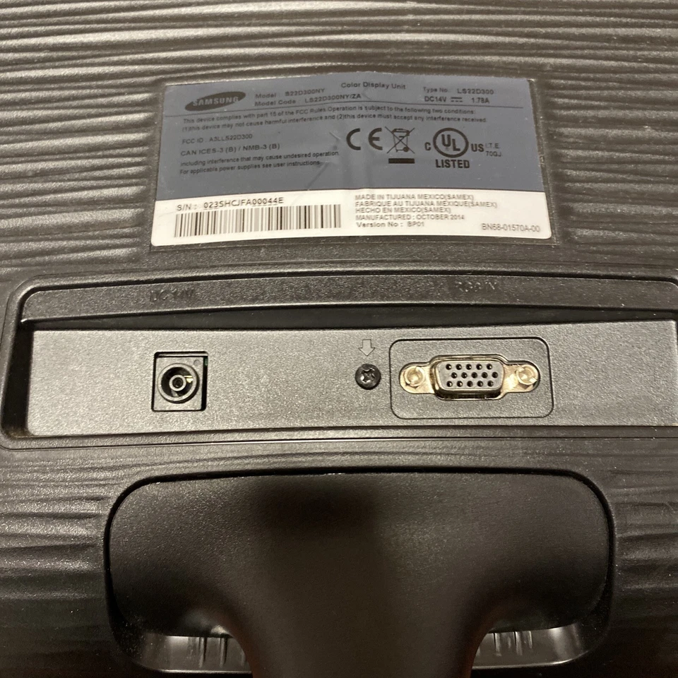 Samsung S22D300NY 22" LED Monitor 1920x1080 No Cable - Image 3 of 3