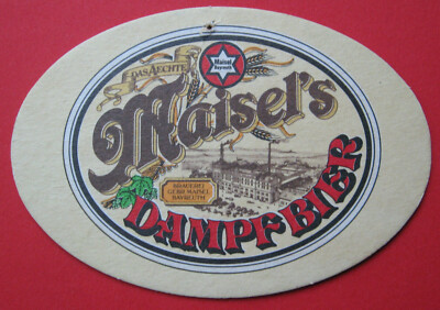 Alter Bierdeckel Oval Maisel´s Dampf Bier