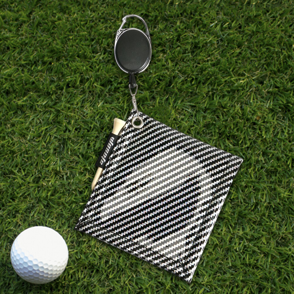 Square Golf Cleaning Pad with Buckle Waterproof Sport Accessories