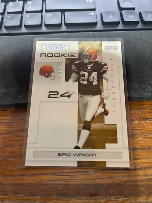 2007 Playoff NFL Playoffs Silver Proof #167 Eric Wright #'d/50