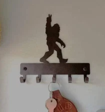 Bigfoot Peace Wall Mount Key Holder Made in USA
