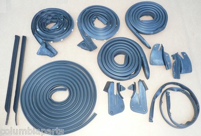 1970 Cuda Challenger Door Trunk Lid Roof Cowl Weatherstrip Seal Kit 12PC Rubber 