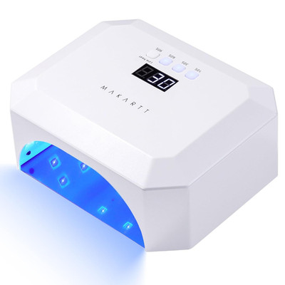 UV LED Nail Lamp: UV Light for Gel Nails Rechargeable Aurora 36W Gel Lamp with 4