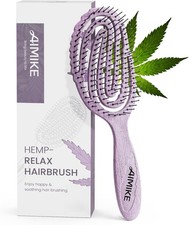 AIMIKE Detangle Hair Brush Curved Vented Soft Bristles Wet Thick Hair Women Kids