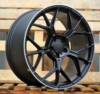 4 x 19 Inch 5x112 New Gt63 AMG Style Mattschwarz Räder : Passend Für Mercedes E