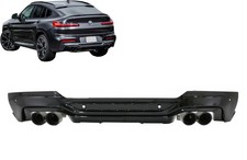 Heckstoßstangenspoiler Diffusor doppeltem Auslass für BMW X4 G02 18+ M Sport