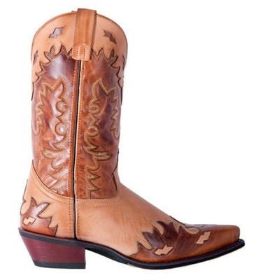 Laredo Nash Western Boot Antique Tan 6765 Men Size 11.5XW Two Tone Cowboy Rodeo