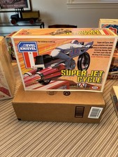 Ideal Evel Knievel Super Jet Cycle NOS Sealed Box Never Opened Dated 1976