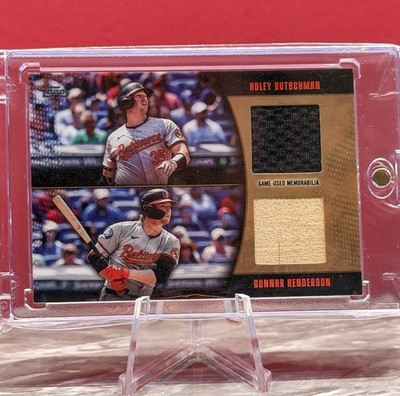 Henderson / Rutschman Dual Relics Gold /50 2025 Topps #MLMDR-RHE