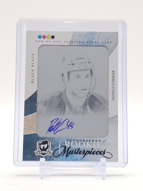 PATRICE CORMIER 2010-11 THE CUP ROOKIEMASTERPIECES BLACK PLATE AUTO 1/1 Q7188