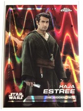 2024 Topps Chrome Star Wars HAJA ESTREE Red Blaster Raywave Refractor 79