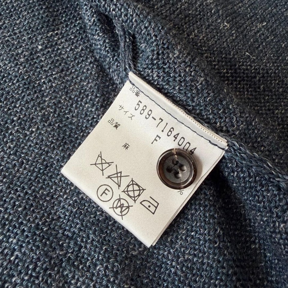 Margaret Howell Linen Cardigan Blue F Style Sweater | eBay Australia