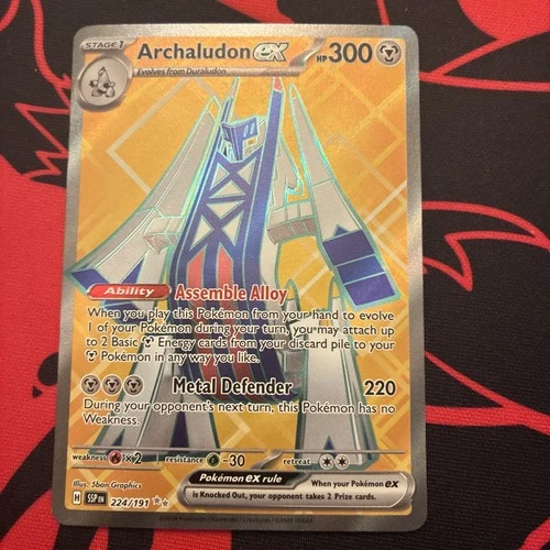 Pokémon TCG Archaludon EX 224/191 Surging Sparks Ultra Rare Card