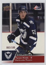 2022-23 Upper Deck CHL Exclusives 62/100 Tyson Hinds #156 0n1y