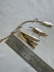 costume jewelry lot 3 brooch necklace Leaf rhinestone Gold Tone Mx10 — photo 8