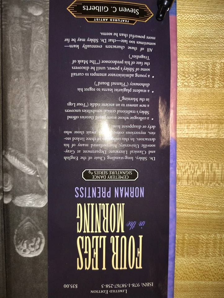 Limited Edition Four Legs In Morning Book. 550 Copies Signed. This One Is Rare. - Imagem 2 de 4