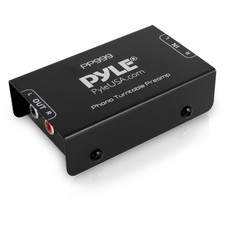 Pyle Phono Turntable Preamp - Mini Electronic Audio Stereo One Size, Black