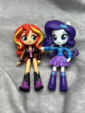 My Little Pony Equestria Girls MLP Mini Figure Hasboro Rarity Sunset Shimmer T3