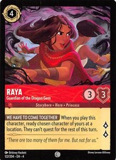 Raya Guardian of the Dragon Gem 122/204 Ursula's Return Disney Lorcana 017146