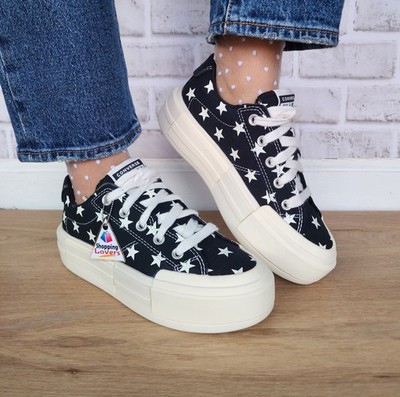 Converse Chuck Taylor Cruise Stars Platform 9.5 Womens Shoes Black Beige A15497C