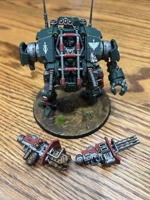 Dark Angels Painted Invictus Warsuit with Interchangeable Weapons
