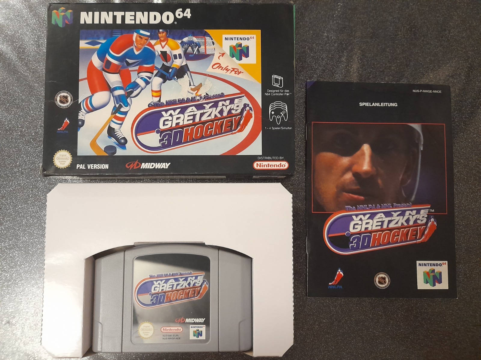 wayne gretzky's 3D hockey nintendo 64 N64 complet en boite & notice PAL NOE 🇩🇪