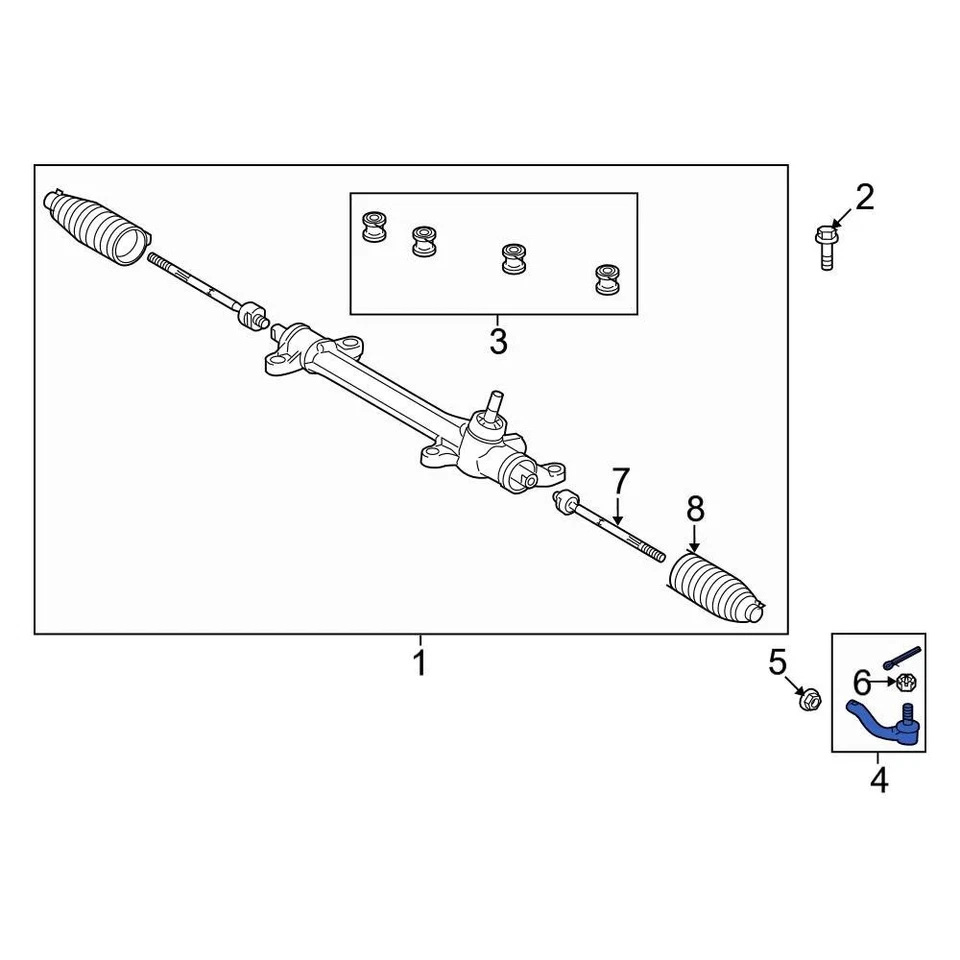 For Toyota Corolla 2009-2019 Toyota 4504609600 Outer Steering Tie Rod End Foto 3 de 4