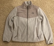 Women s Small The North Face Gray Polartec Fleece Zip Up Jacket Pockets