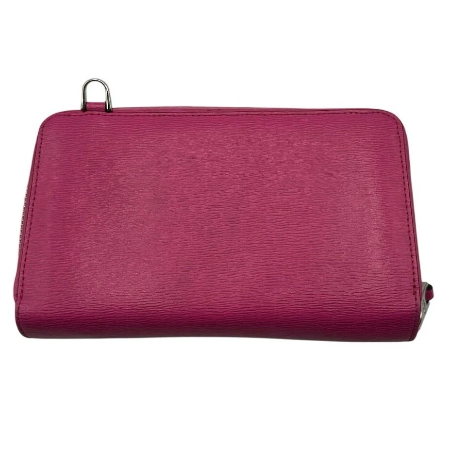 Cartera / Bandolera Lauren Ralph Lauren Portatarjetas de Cuero Rosa - Sin Correa Foto 2 de 4