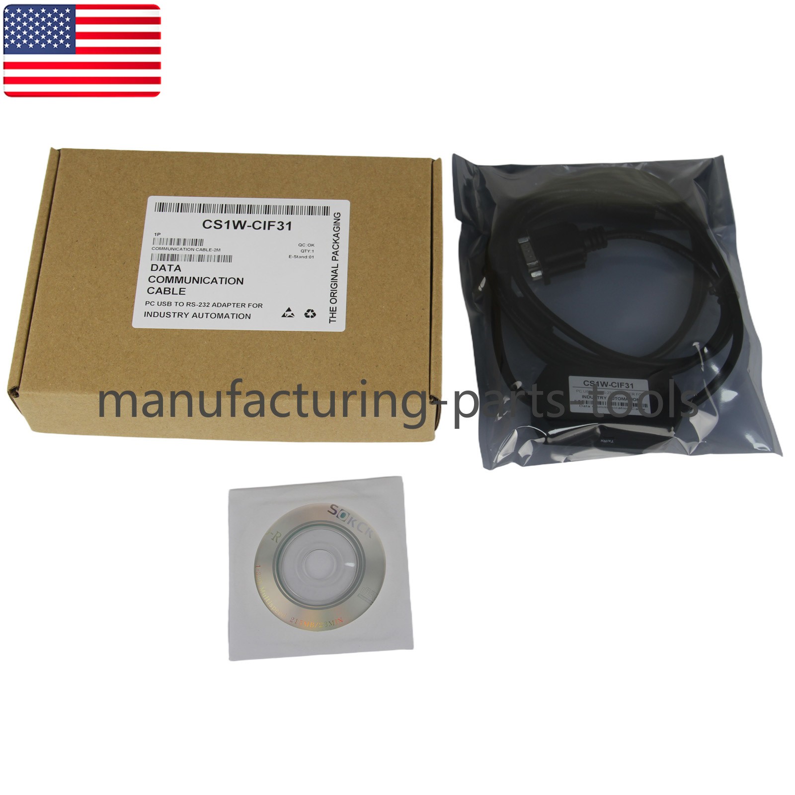 1PC New For Omron CS1W-CIF31 Programming Cable 2M - US Stock