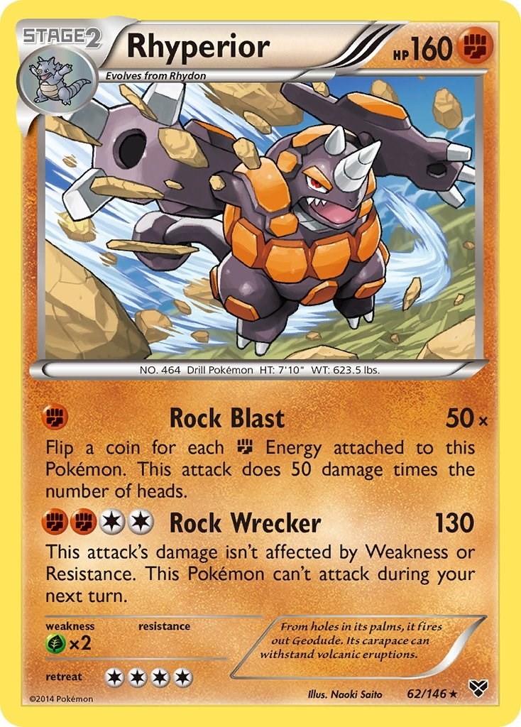 Rhyperior 62/146 XY Base Set Holofoil