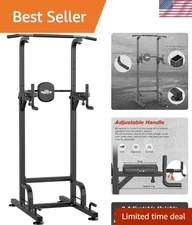 Heavy-Duty Power Tower Pull Up Bar Station