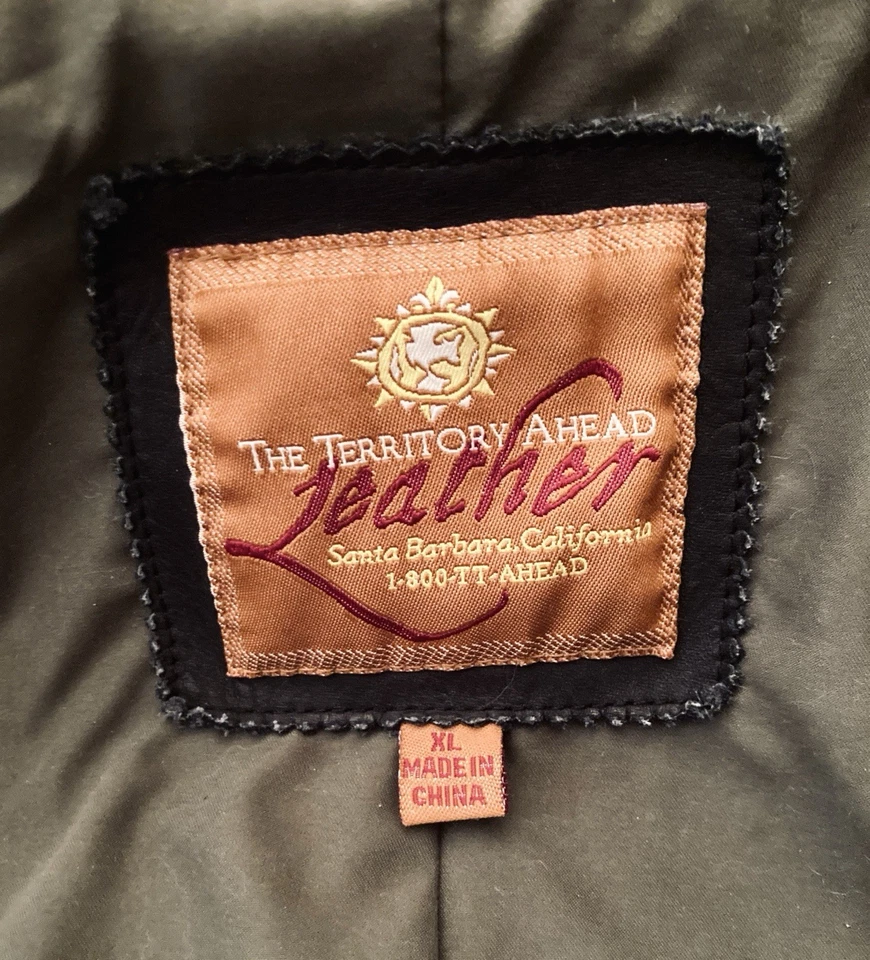 The Territory Ahead Men's 100% Genuine Leather Jacket Black Size XL - Image 3 of 4