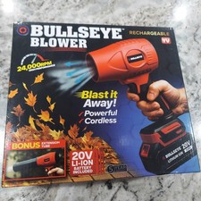Bullseye Blower Rechargeable Cordless Leaf Dust Air Blaster 21,000 RPM with 20V