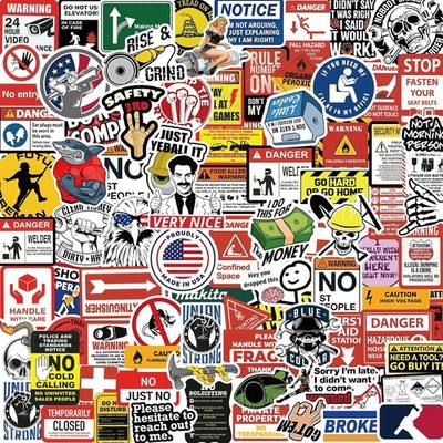 160Pcs Funny Blue Collar Hard Hat Stickers for Adults/Men - Hardhat Gifts Acc...
