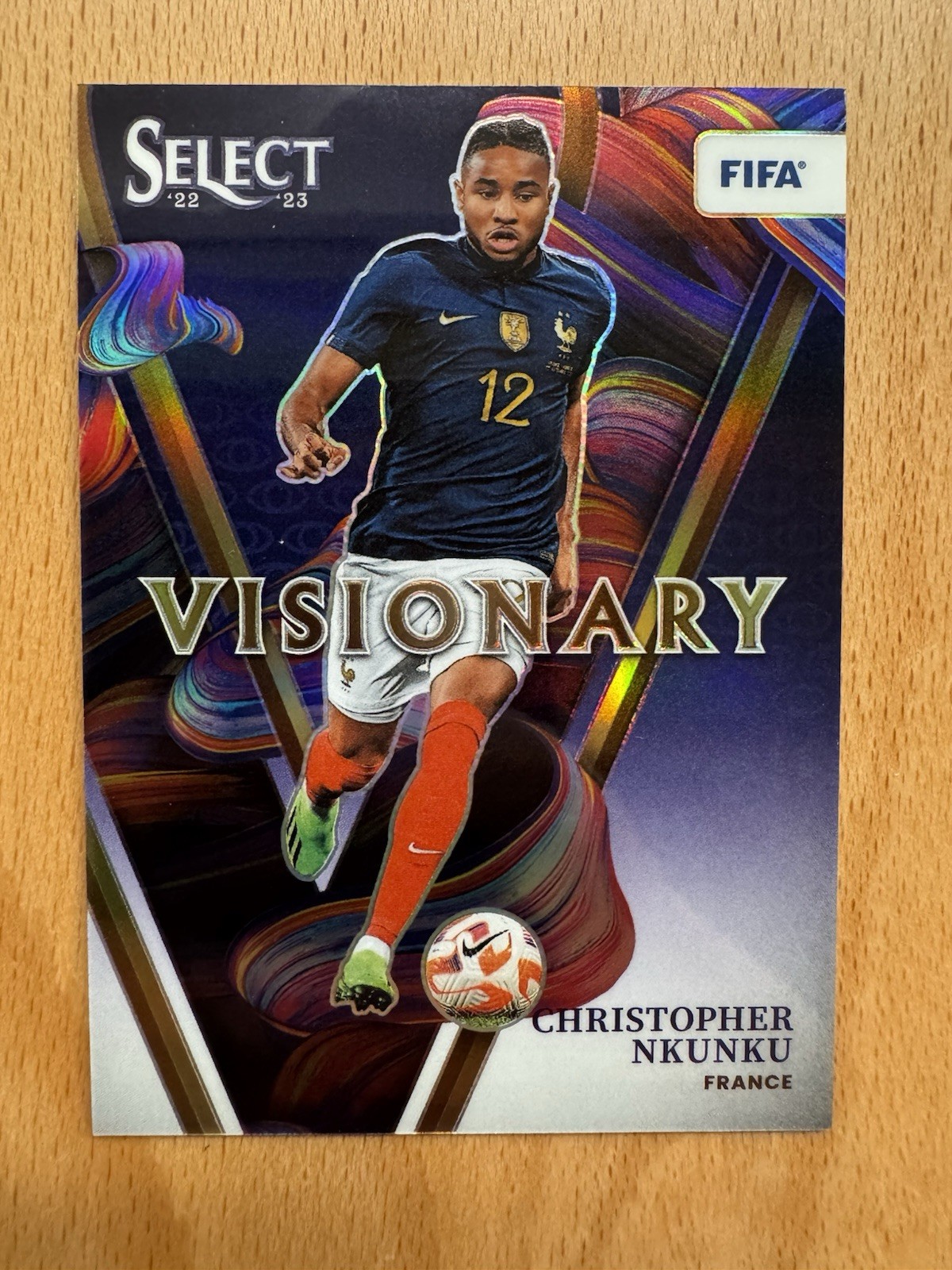 2022-23 Panini Select FIFA  Christopher Nkunku Visionary Prizm Case Hit SSP #3