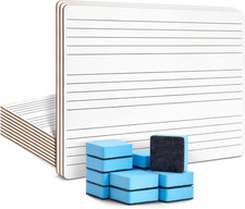 Classroom Music Staff Dry Erase Boards - 12-Pack Double-Sided 9x12 Inch