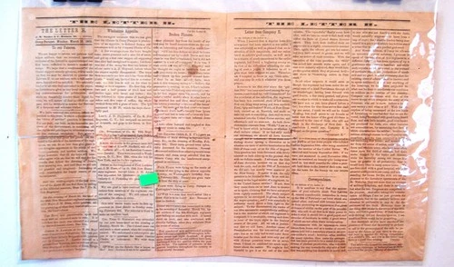Two Early 1863 Civil War Regimental Newspapers Printed at Camp Parapet, La