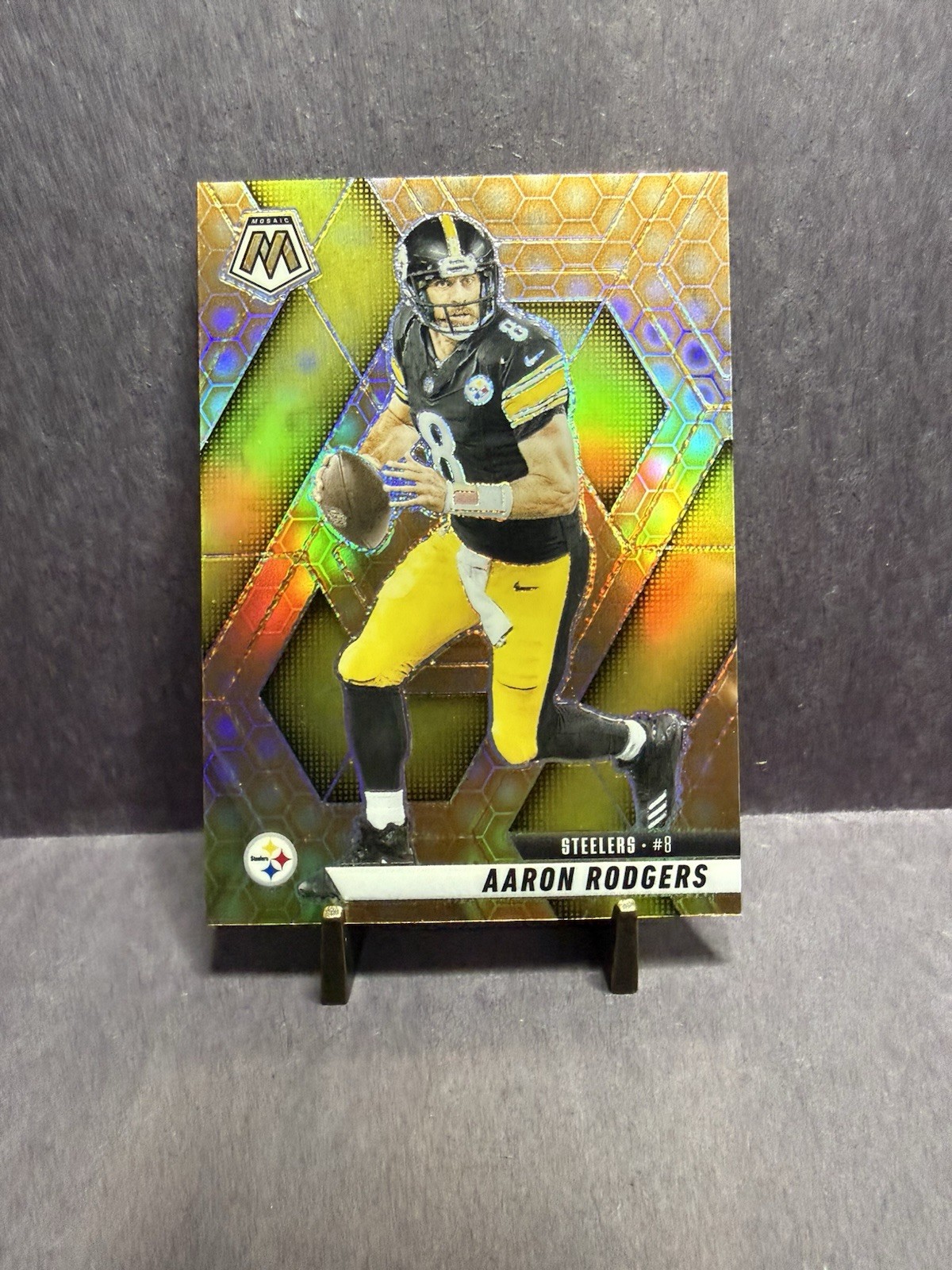 2025 Mosaic Honeycomb Prizm Aaron Rodgers Pittsburgh Steelers #243