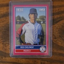 Onyx Vintage Baseball 2024 Roch Cholowsky #OV-ROCH Prospect /50 UCLA Bruins