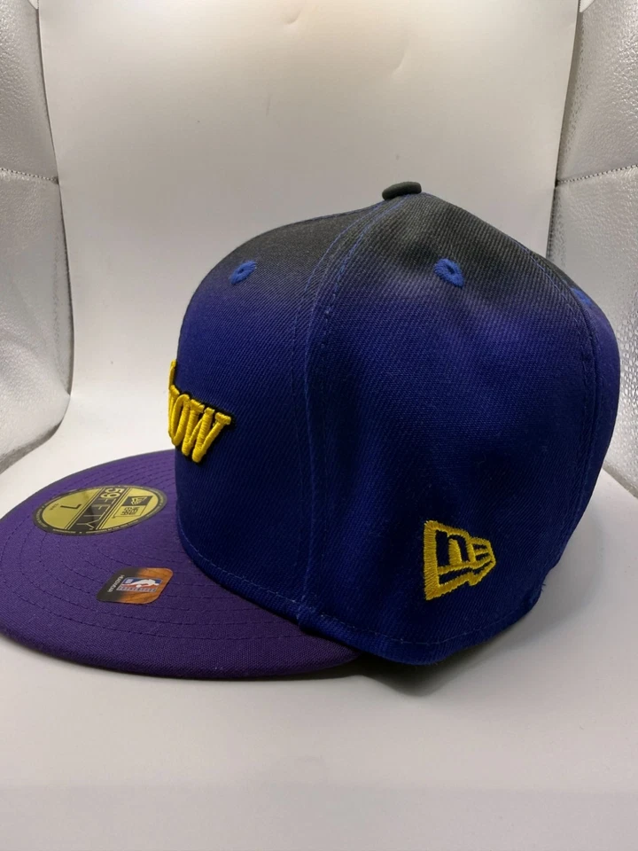 Gorra ajustada New Era 59Fifty Los Angeles Lakers City Edition 7 3/4 púrpura/negro Foto 3 de 4
