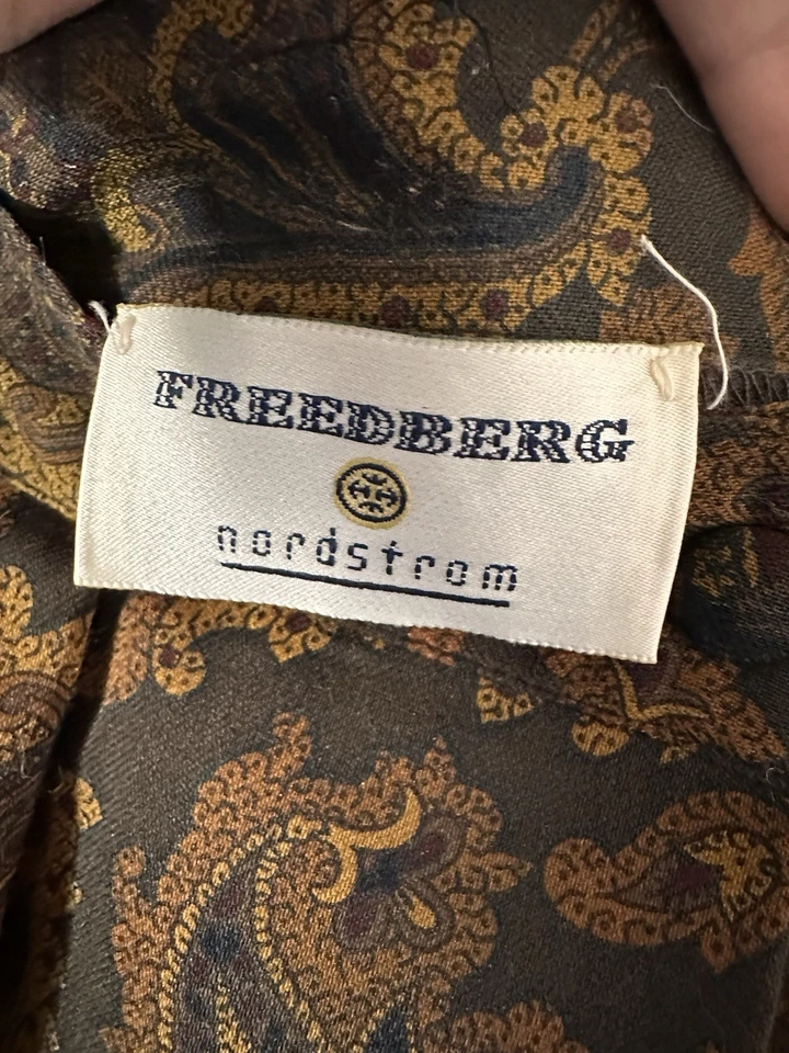 Falda de lana Freedberg Nordstrom para mujer 12 marrón cachemira vintage EE. UU. Foto 4 de 4