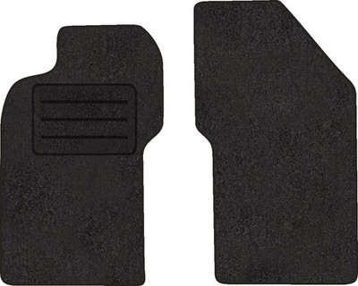 Fußmatten Velours Autoteppich passend für ALFA Romeo 147 vorne schwarz