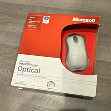 Microsoft IntelliMouse Optical Wired Mouse 5-Button 400 DPI USB/PS/2 White