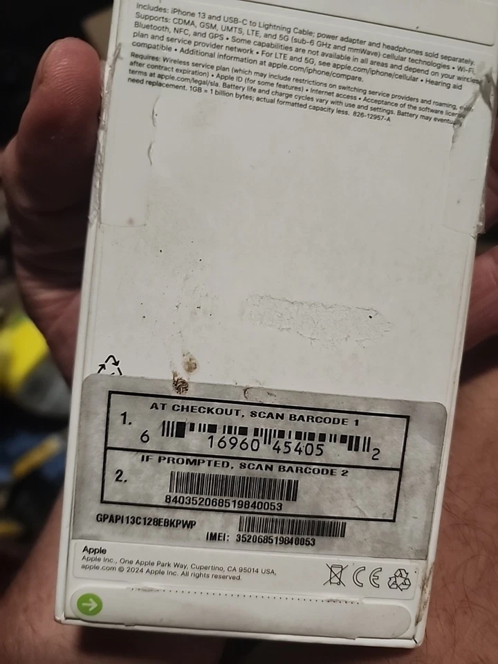 Apple iPhone 13 - 128 GB - Midnight (Unlocked after 60 days Trac phone) - Image 2 of 2