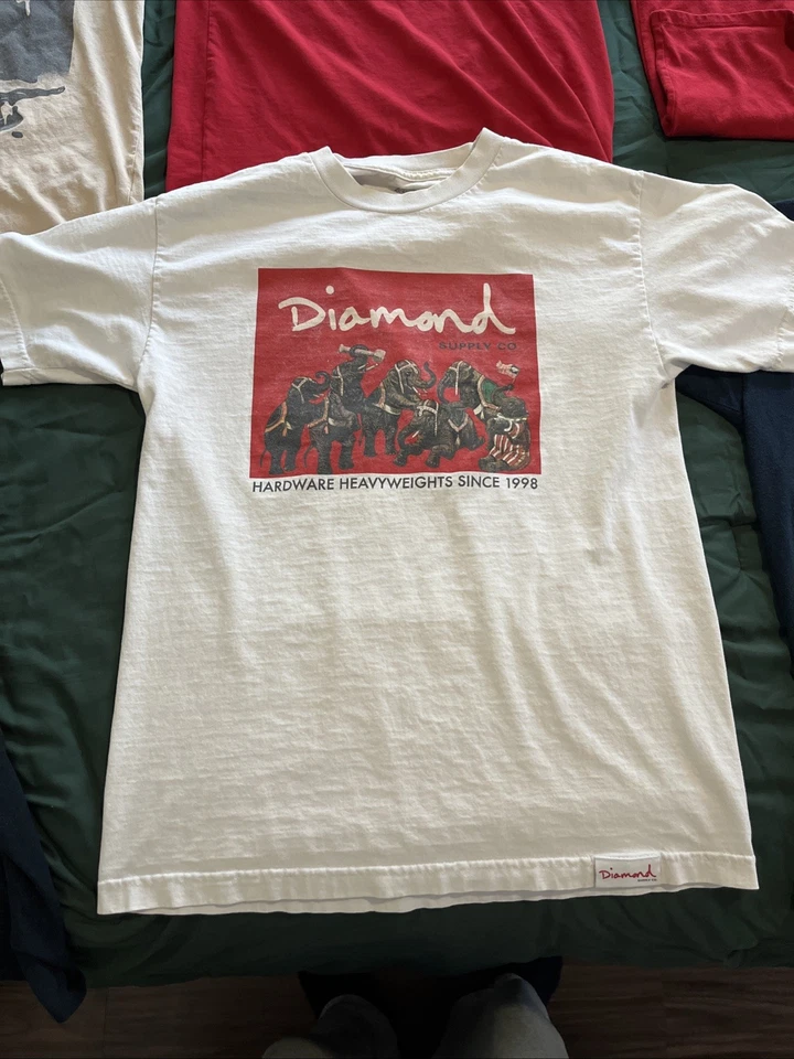 Obey Diamond Supply North Face Nike Polo Lot Of 9 T-Shirts - Image 4 of 4