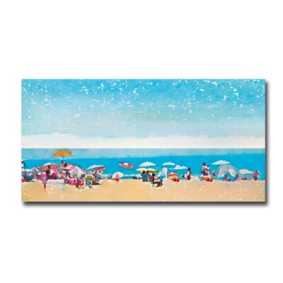 Beach Days 1 by Irene Orlov Gallery-Wrapped Canvas Giclee Art (18 in x 36 in)