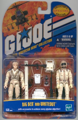 2001 GI Joe - Colección ARAH: Big Ben & Whiteout paquete de 2, tarjeta bilingüe NUEVA, SIN USAR - Imagen 3 de 5